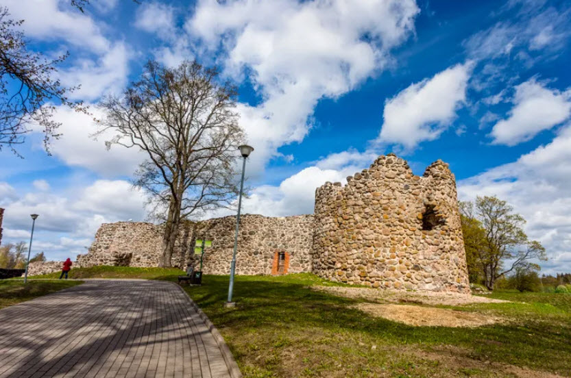 Livonian Order Castle Ruins, Latvia